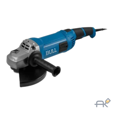 Двуручная углошлифмашина BULL WS 1501 в кор. 150 мм. 1400 Вт. 8400 об/мин. пылезащ.. 4м кабель (3.4 кг. М14) (1333622)